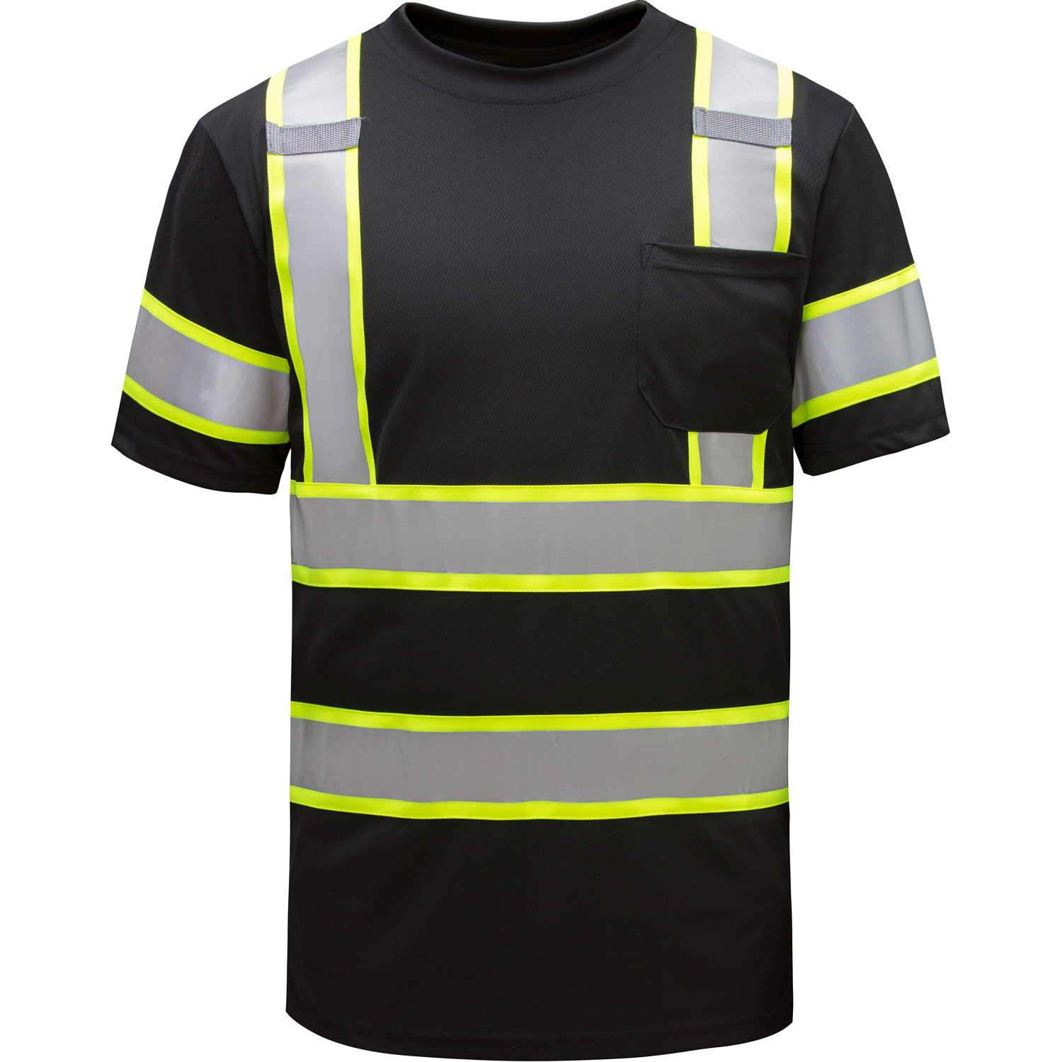 Non-ANSI Two Tone Short Sleeve Hi-Vis T-Shirt