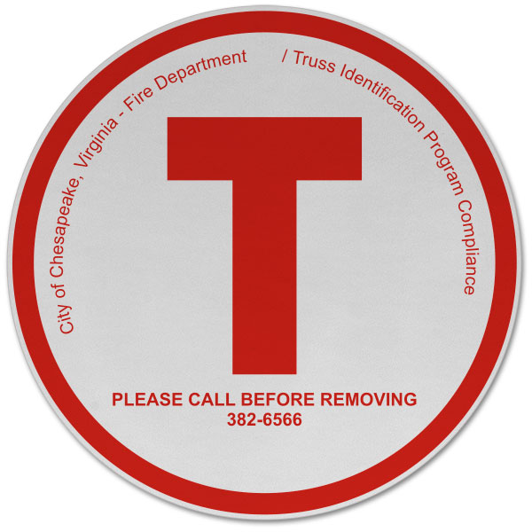 Chesapeake Virginia Truss Sign