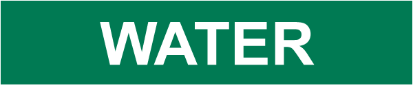Water Pipe Label
