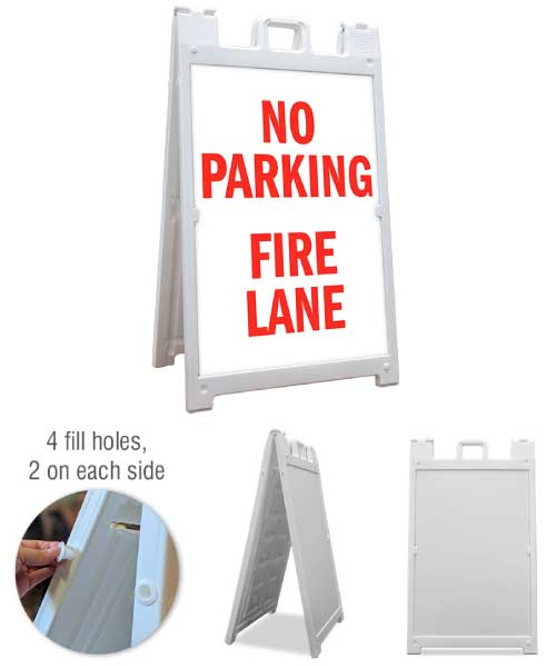 No Parking Fire Lane Sandwich Board Sign