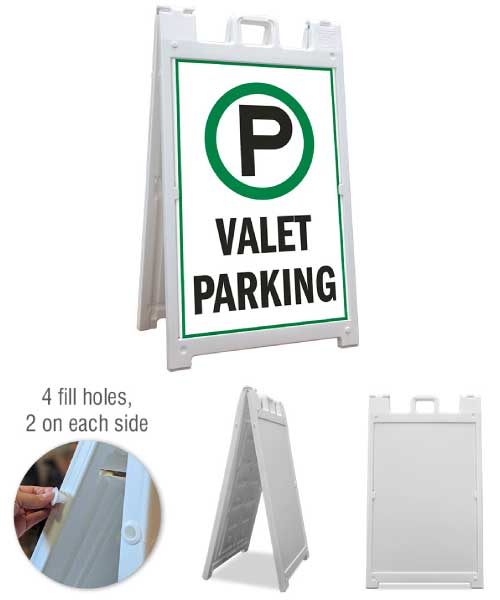 Valet Parking Sandwich Board Sign