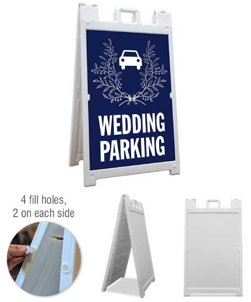 Wedding Parking A-Frame Sign