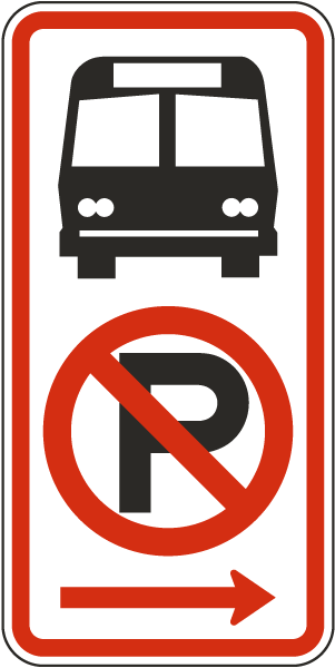 No Parking Bus Stop Sign