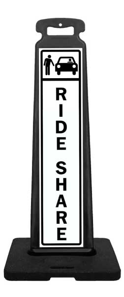 Ride Share Vertical Panel Sign