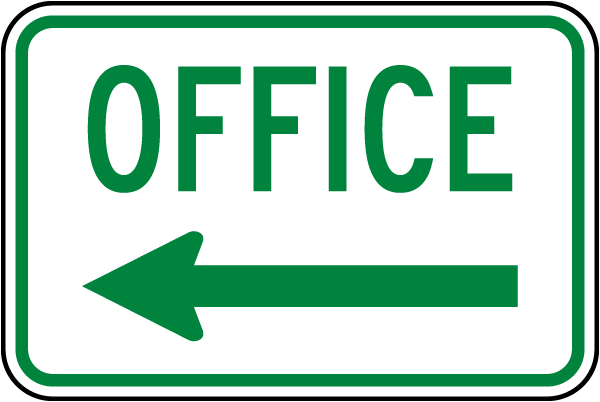 Office (Left Arrow) Sign