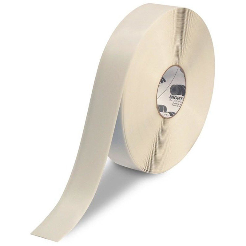 2" White Mighty Line Safety Floor Tape - 100 FT. Roll