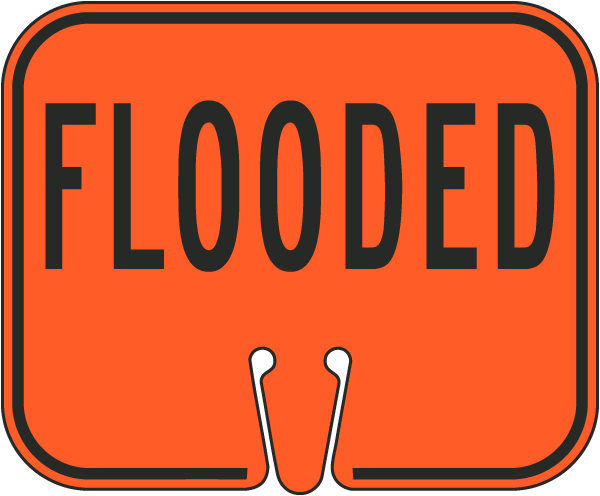 Flooded Cone Sign