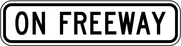On Freeway Sign