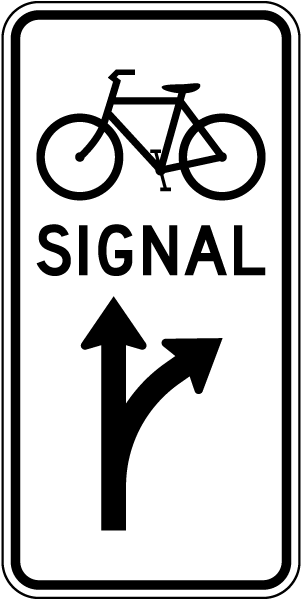 Bicycle Signal Optional Thru And Turn  Movement Sign