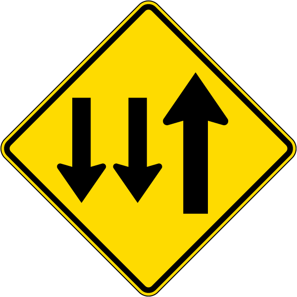 Two Way Traffic Sign