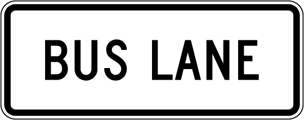 Bus Lane Sign