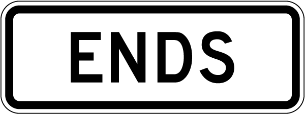 Ends Sign