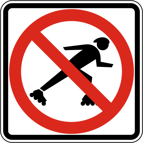 No Skaters Sign