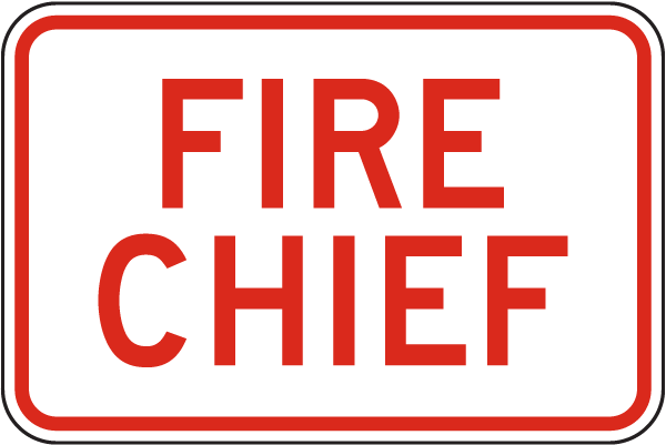 Fire Chief Sign