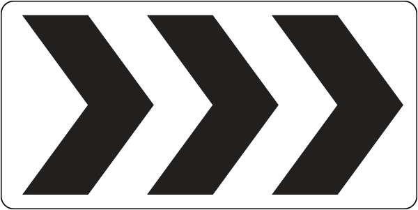 Roundabout Directional Symbol Sign