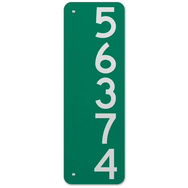 Vertical 911 Address Sign - Claim Your 10% Discount