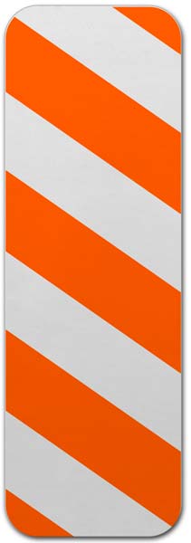 Orange / White Left Object Marker