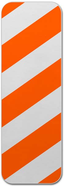 Orange / White Right Object Marker