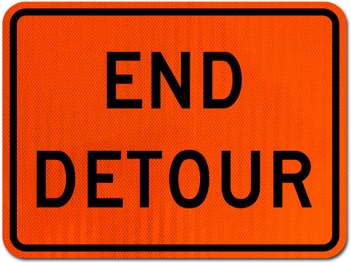 End Detour Sign