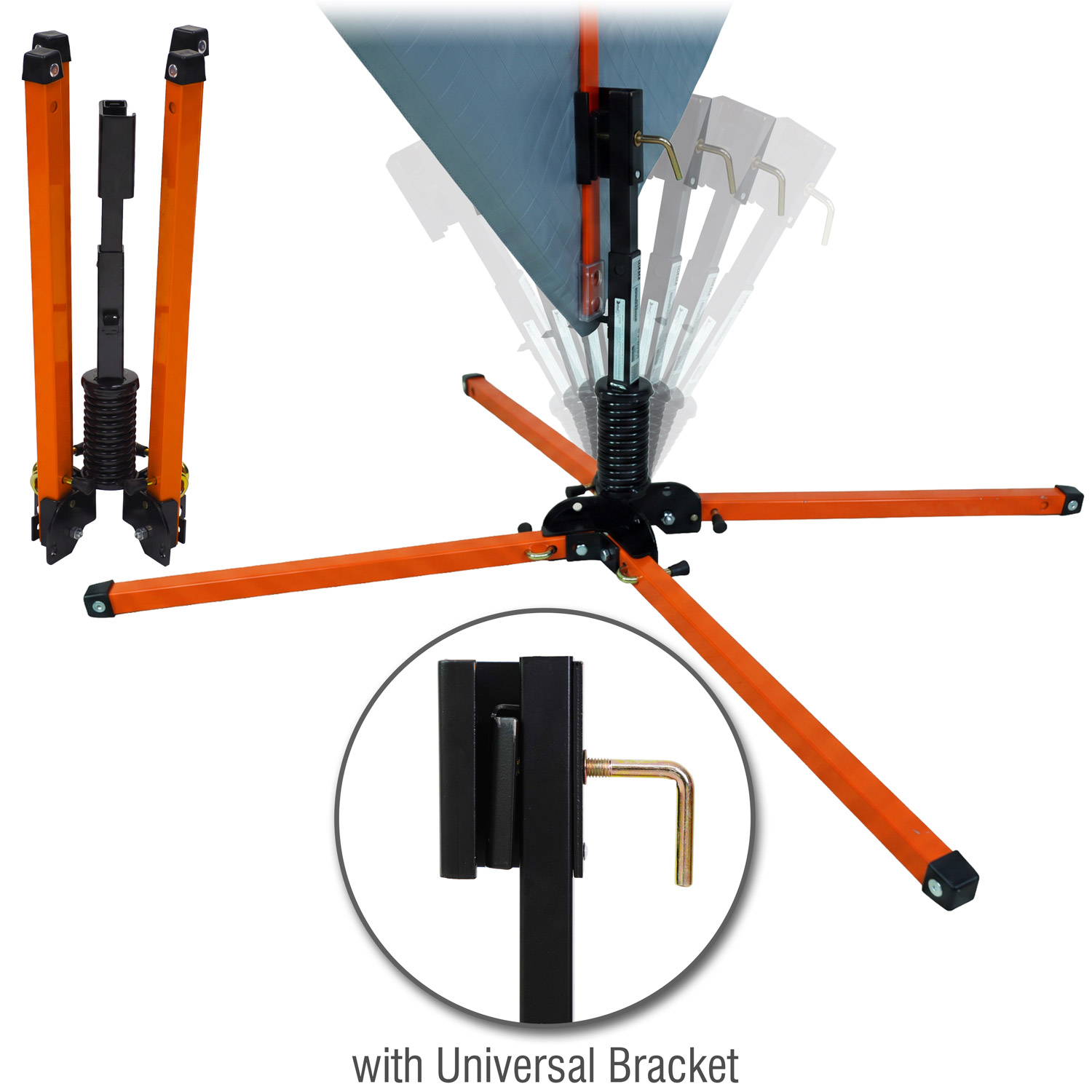 Single-Spring Roll-Up Sign Stand
