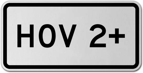 HOV Sign
