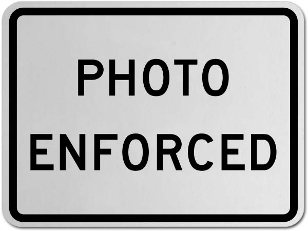 Photo Enforced Sign