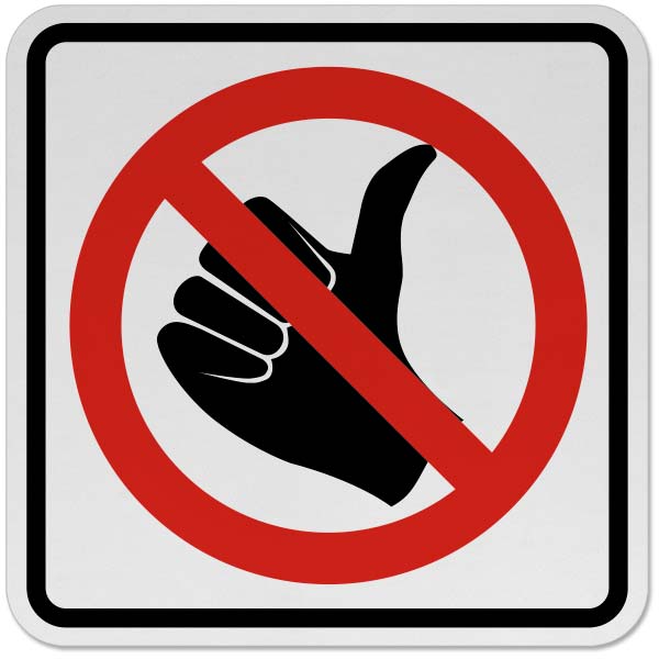 No Hitchhiking Sign