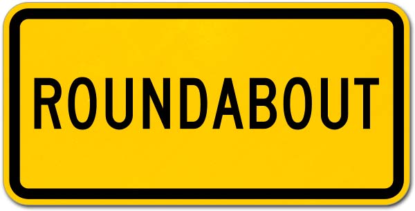Roundabout Sign