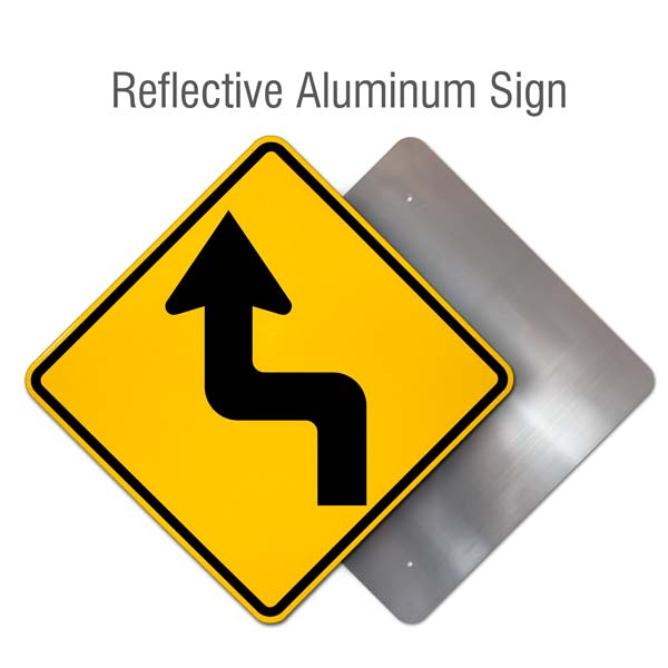 Left Reverse Turn Sign