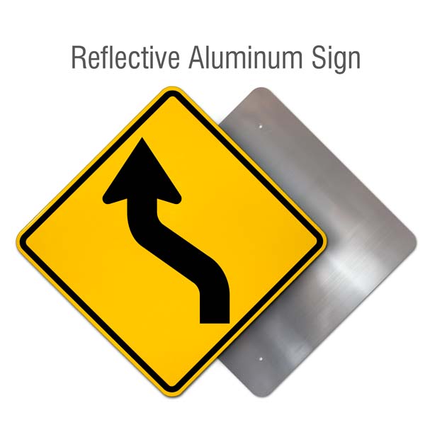 Left Reverse Curve Sign