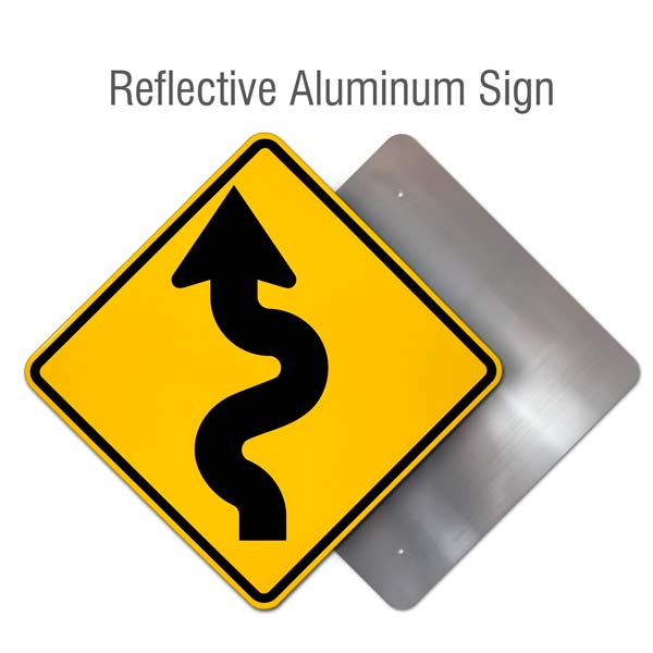 Left Winding Road Sign