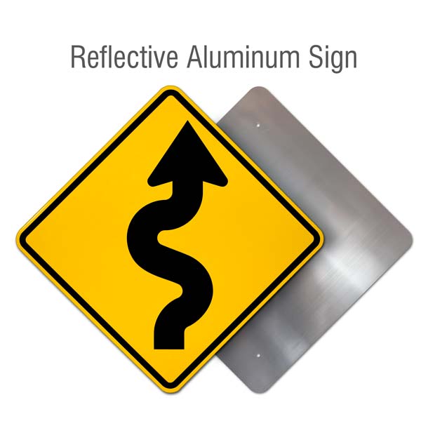 Right Winding Road Sign