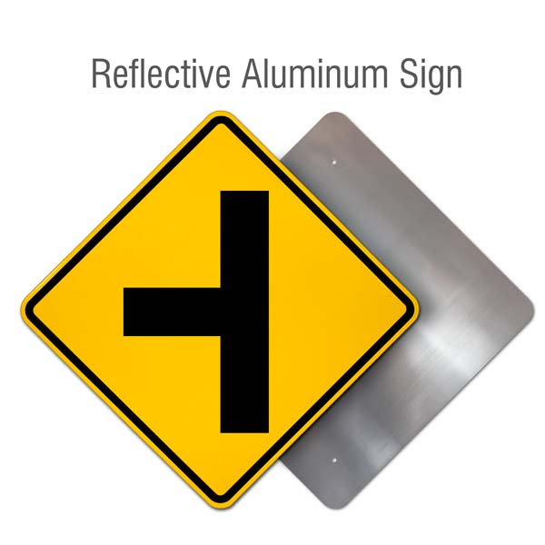 Left Side Road Intersection Sign