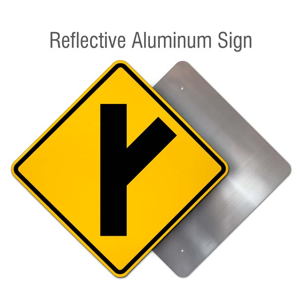 Right Diagonal Side Road Intersection Sign