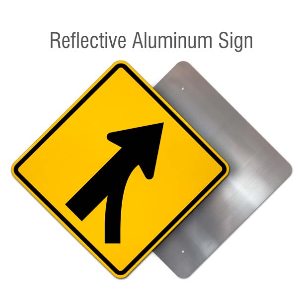 Right Entering Roadway Merge Sign