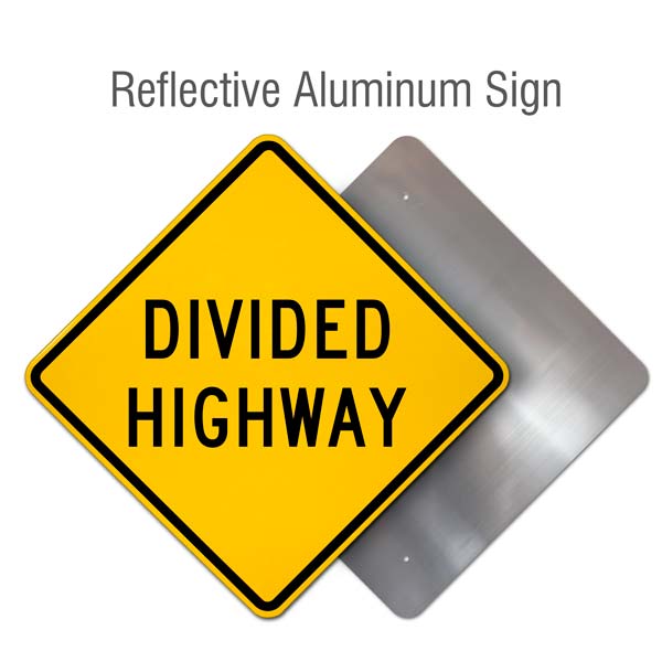 Divided Highway Sign