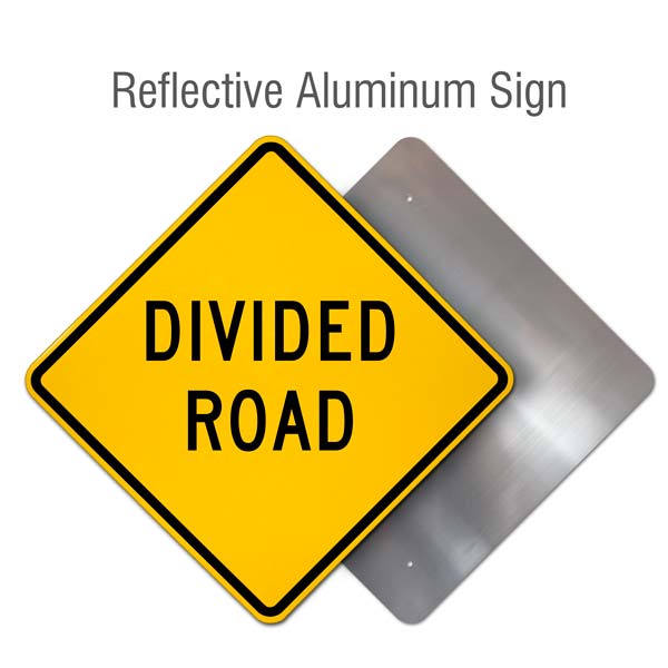 Divided Road Sign