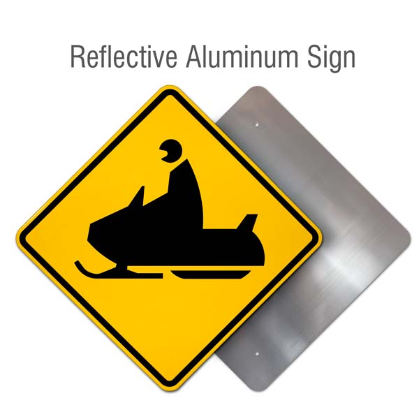 Snowmobile Crossing Sign