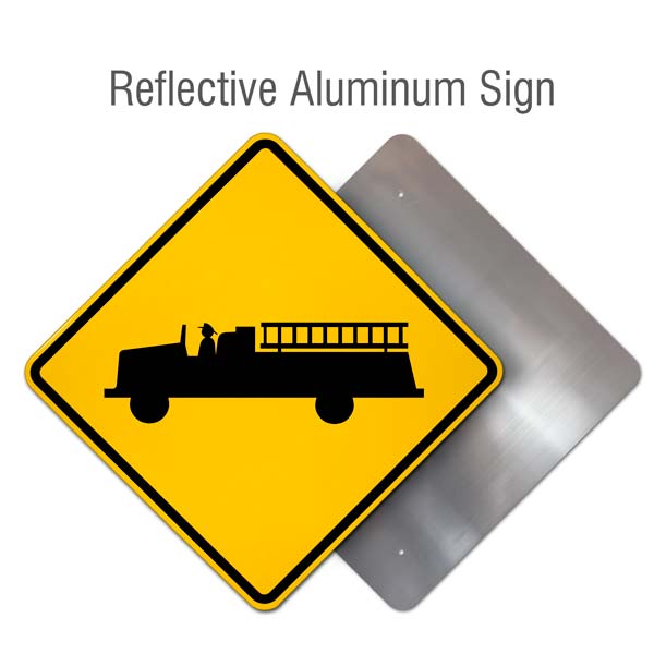 Emergency Vehicle Crossing Sign