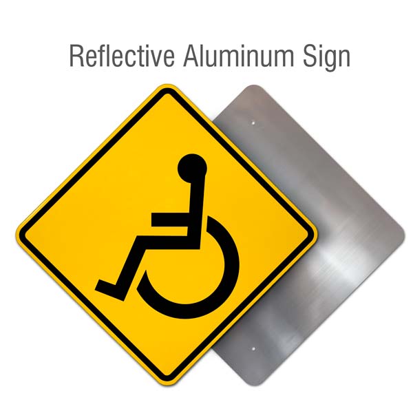 Handicapped Crossing Sign