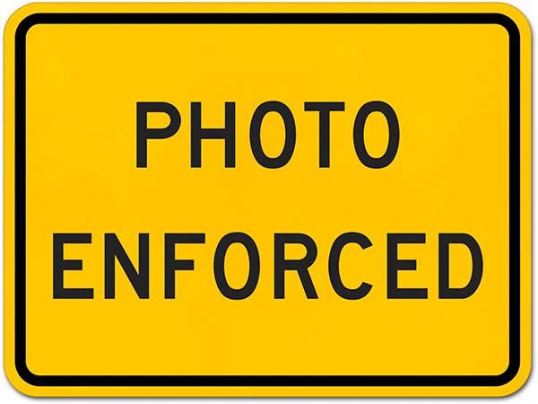 Photo Enforced Sign