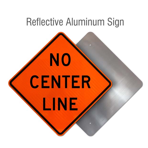 No Center Line Sign