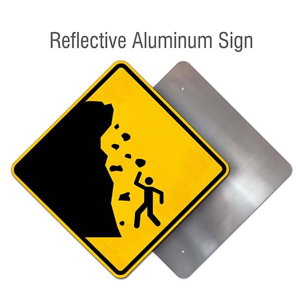 Rocks Falling On Person Symbol Sign