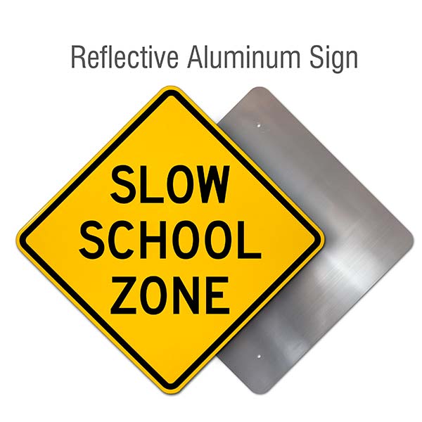 Slow School Zone Sign