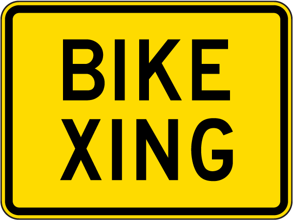 Bike Xing Sign
