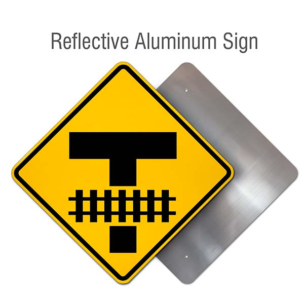 Highway-Light Rail Transit Grade Crossing Sign