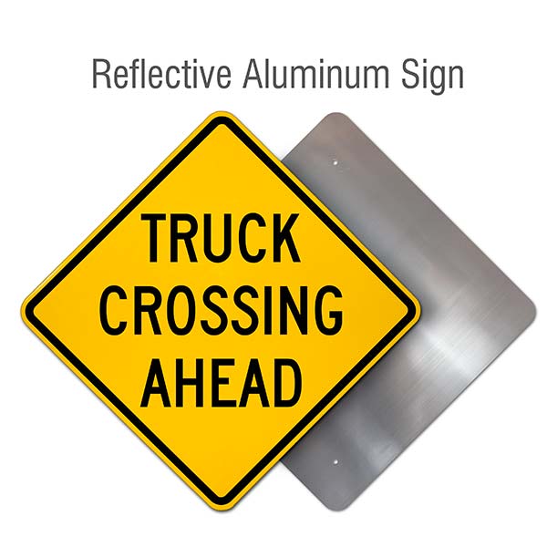 Truck Crossing Ahead Sign