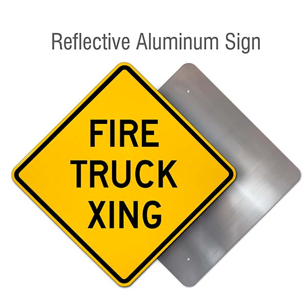 Fire Truck Xing Sign