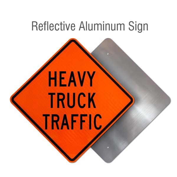 Heavy Truck Traffic Rigid Sign