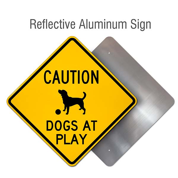 Caution Dogs At Play Sign